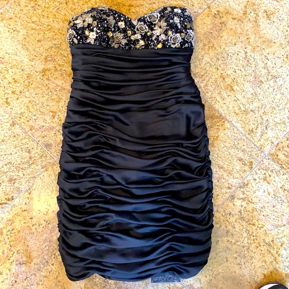 Terani Couture Strapless evening dress